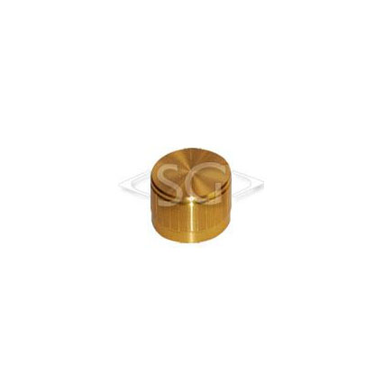 Ручка для переменных резисторов М6T21/17Y2-0-1 металл, gold, круглая с риской