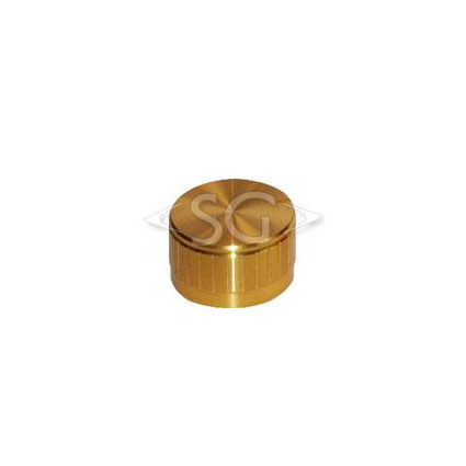 Ручка для переменных резисторов М6T23/17Y2-0-1 металл, gold, круглая с риской