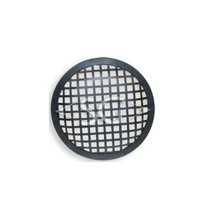 Сетка для громкоговорителей ( динамиков) 6" (15,2см)круглая,ячейка сетки- большой квадрат,чёрн мет.