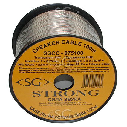 ������ ������������ 2*0,75 ��2, ����������, ���� ���� ������/�����., CU. (SSCC-075100)(100 �.)