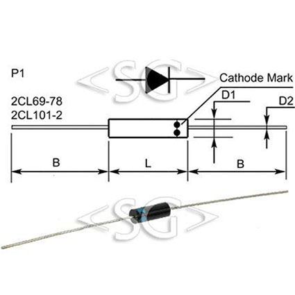 диод 2CL70 (6kV 5mA)