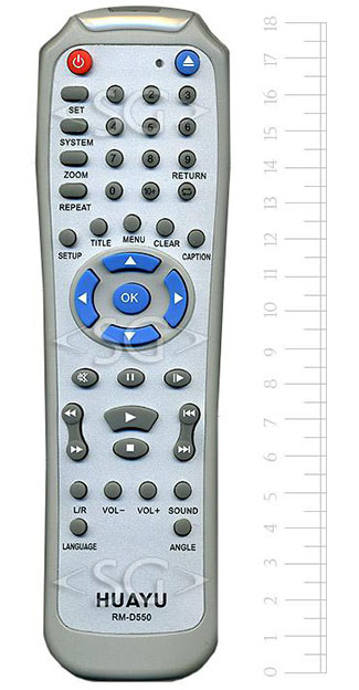 ����� �������������� ���������� ������������� ��� DVD (���� ����) RM-D550 (����� ���� ELENBERG RC-D010E) �������