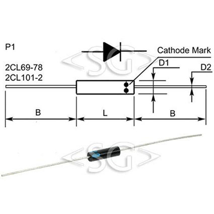 диод 2CL74 (14kV 5mA)