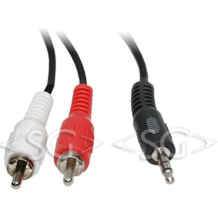 ���� 2*RCA ������� - 3,5 �� ������ ������ (�����) OD:2,6�5,2 �� 5,0 �.