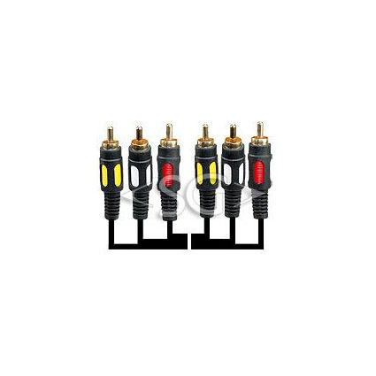 ���� 3*RCA ������� - 3*RCA ������� (�����) OD:2,5�7,5 ��10 �.