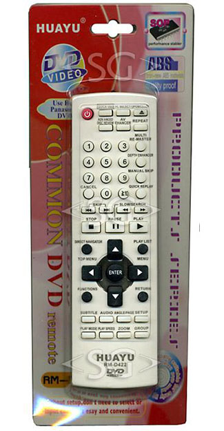 Пульт дистанционного управления для PANASONIC universal RM-D422 (корпус типа EUR7631100) блистер
