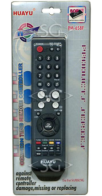 Пульт дистанционного управления для SAMSUNG universal RM-658F (корпус типа AA59-00401B) блистер