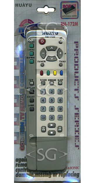 Пульт дистанционного управления для PANASONIC universal RM-172M (корпус типа EUR511220) блистер