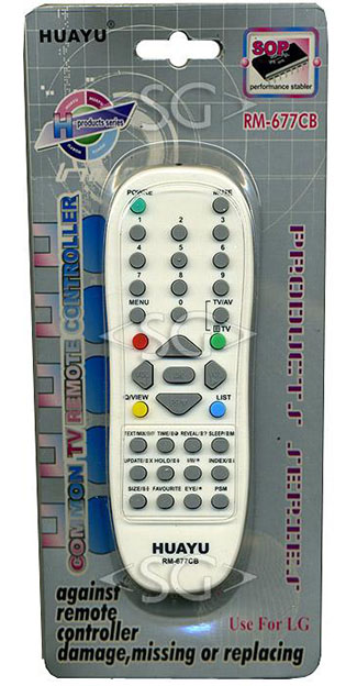 Пульт дистанционного управления для LG universal RM-677CB (корпус типа MKJ30036802 ) блистер