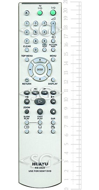 Пульт дистанционного управления для SONY universal RM-D624 (корпус типа RMT-D175P) блистер