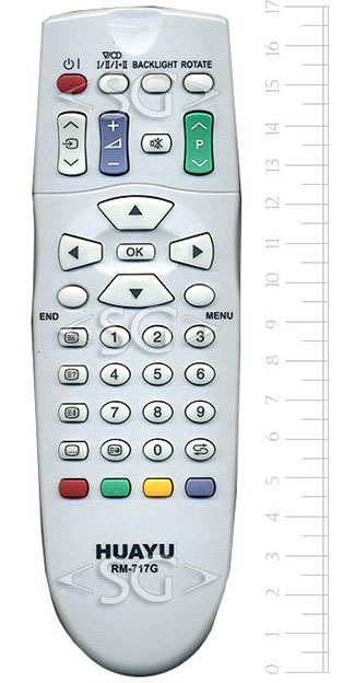 Пульт дистанционного управления для SHARP universal RM-717G (корпус типа GA339WJSA lcd) блистер