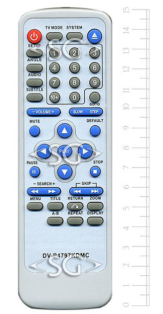 Пульт дистанционного управления для AKAI /ELENBERG DV-P4797KDMC (4795,4910,4920) /UNITED DVX-6076/2407/2406/7068/6050