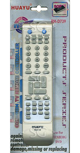 ����� �������������� ���������� ��� ELENBERG universal RM-D739 (������ ���� DVDP2417) ������������ 2 ����� (�������)