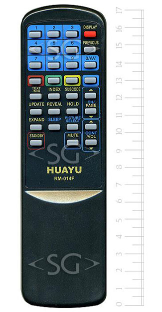 Пульт дистанционного управления для FUNAI universal RM-014F (корпус типа TV-2000 MK7,8 тхт) переключение 4 кодов (блистер)
