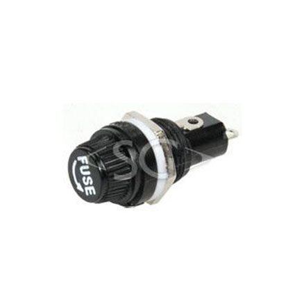 Держатель предохранителя ZH-254-1 (FH043 10A 220V) М13 5х20 на корпус (с выступом)