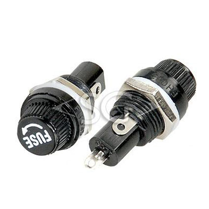 Держатель предохранителя ZH-254-1 (FH043 10A 220V) М13 5х20 на корпус (с выступом)