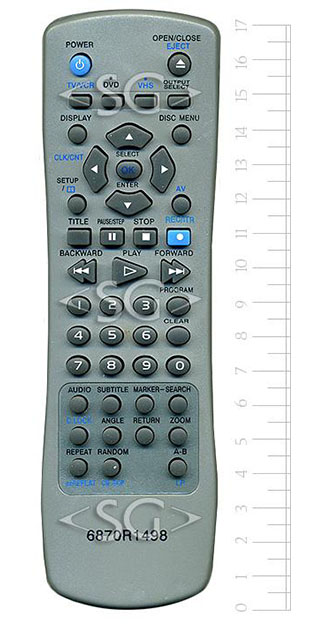 ����� �������������� ���������� ��� LG 6870R1498 tv/ dvd+vhs �����