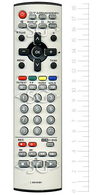 Пульт дистанционного управления для PANASONIC universal RM-520M (корпус типа N2QAJB000080) в коробке