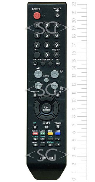 Пульт дистанционного управления для SAMSUNG universal RM-625F (корпус типа BN59-00613A (переключение кодов)) в коробке