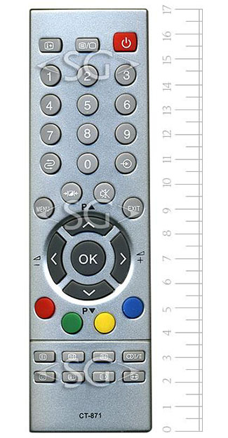 Пульт дистанционного управления для TOSHIBA CT-871 ( CT-848 , CT-849 )