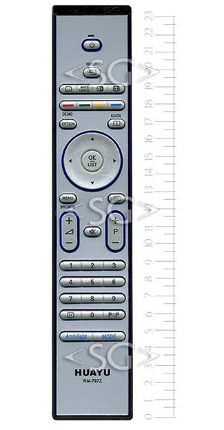 ����� �������������� ���������� ��� PHILIPS universal RM-797Z (������ ���� RC4450/01B lcd) �������