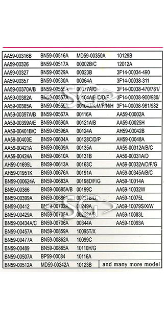 ����� �������������� ���������� ��� SAMSUNG universal RM-L800 (������ ���� BN59-00865A lcd) �������