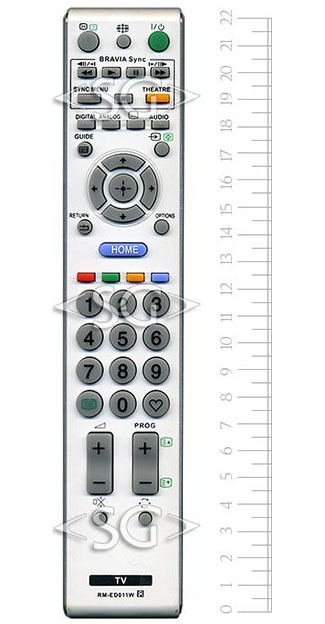 Пульт дистанционного управления для SONY RM-ED011W белый