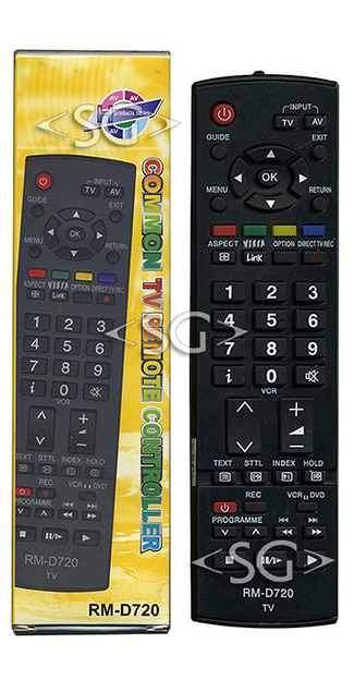 Пульт дистанционного управления для PANASONIC universal RM-D720 (корпус типа EUR7651110 viera lcd) в коробке