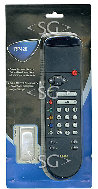 Пульт дистанционного управления для PHILIPS RP420 универсальный (корпус типа RC7533) блистер(без батареек)