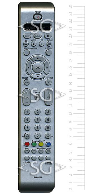 ����� �������������� ���������� ��� PHILIPS universal RM-D727 (������ ���� RC4331/01 lcd) � �������