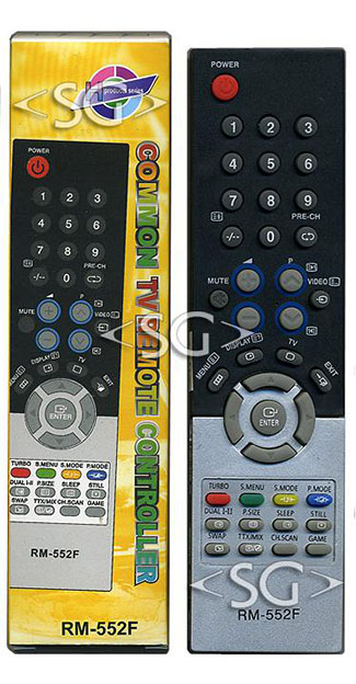 Пульт дистанционного управления для SAMSUNG universal RM-552F (корпус типа AA59-00370A (переключение кодов)) в коробке