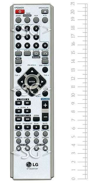 Пульт дистанционного управления для LG 6710CDAT04F home theater /orig./