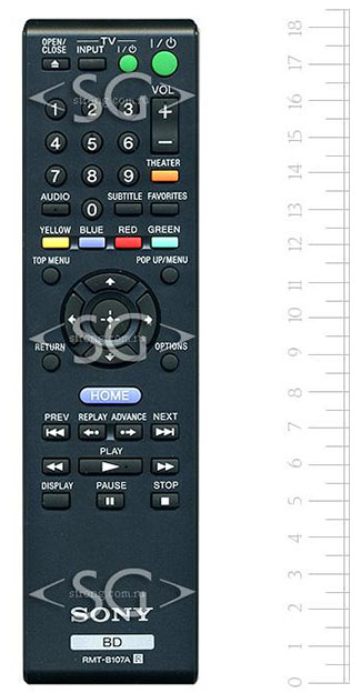 ����� �������������� ���������� ��� SONY RMT-B107A (RMT-B107P, RMT-B108P)  BD PLAYER      /orig./  148767311