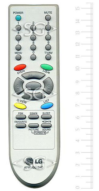Пульт дистанционного управления для LG 6710V00124D /orig./