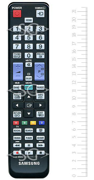 Пульт дистанционного управления для SAMSUNG AA59-00507A (3D tv) /orig./