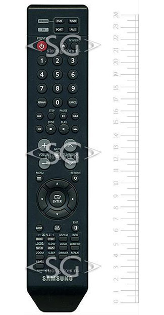 Пульт дистанционного управления для SAMSUNG AH59-01907B без rds (=AH59-01907C с rds) home theater /orig./