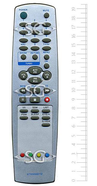 Пульт дистанционного управления для LG 6710V00077Z