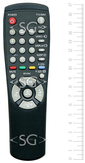 Пульт дистанционного управления для SAMSUNG 00104C (-104N,00198J)