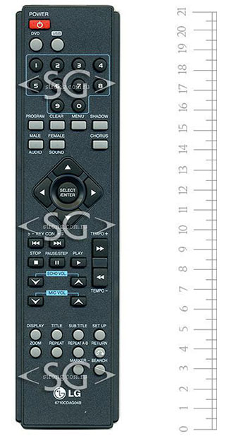 Пульт дистанционного управления для LG 6710CDAG04B dvd /orig./