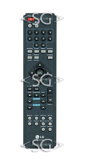 Пульт дистанционного управления для LG 6710CDAG04B dvd /orig./