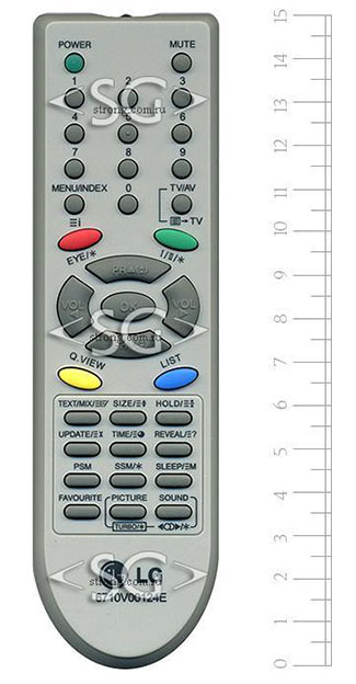 Пульт дистанционного управления для LG 6710V00124E /orig./