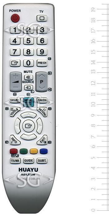 Пульт дистанционного управления для SAMSUNG universal RM-L800W белый (корпус типа BN59-00865A lcd) блистер