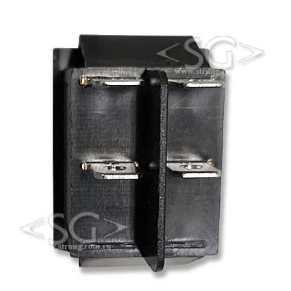 Переключатель KCD4-201 (KCD4-201N11CBKA) 16A 4pin BLUE light