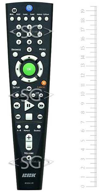Пульт дистанционного управления для BBK RC026-11R dvd /orig./