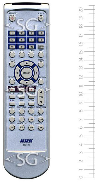 ����� �������������� ���������� ��� BBK RC-38  dvd       /orig./