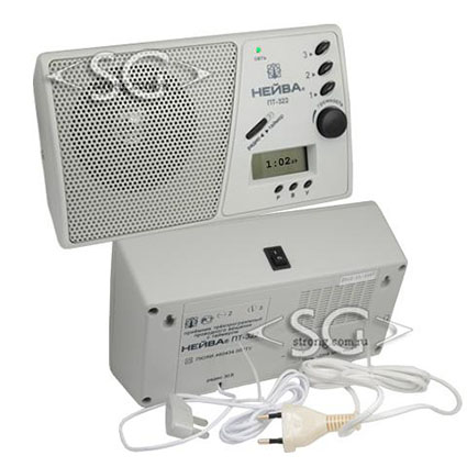 Громкоговоритель аб. Нейва ПТ-322 3-х программный+ТАЙМЕР 220V+30В(15В) 450-3150Гц 0,3Вт 225*135*85мм