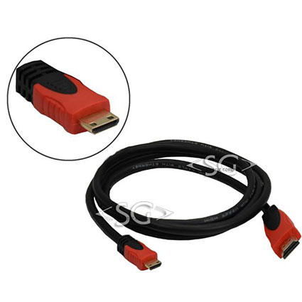 Шнур штекер HDMI - штекер mini HDMI v1.4 1,5 м.
