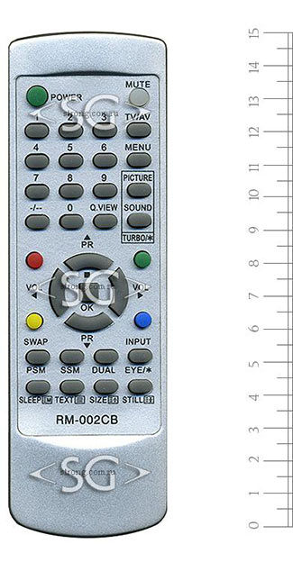 ����� �������������� ���������� ��� LG universal RM-002CB (������ ���� 6710V00017H ����������� (������������ �����)) � �������
