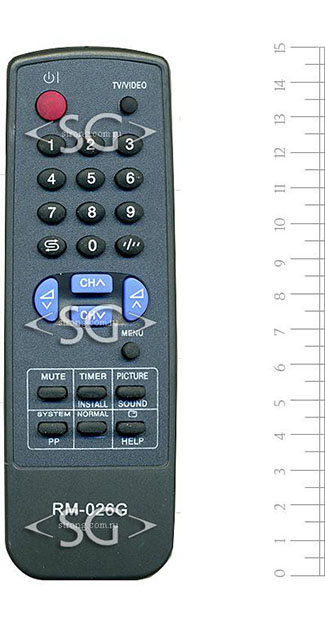 Пульт дистанционного управления для SHARP universal RM-026G (корпус типа G1342SA) в коробке