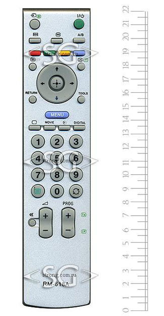 Пульт дистанционного управления для SONY universal RM-618A (корпус типа RM-ED005 (8) lcd) в коробке